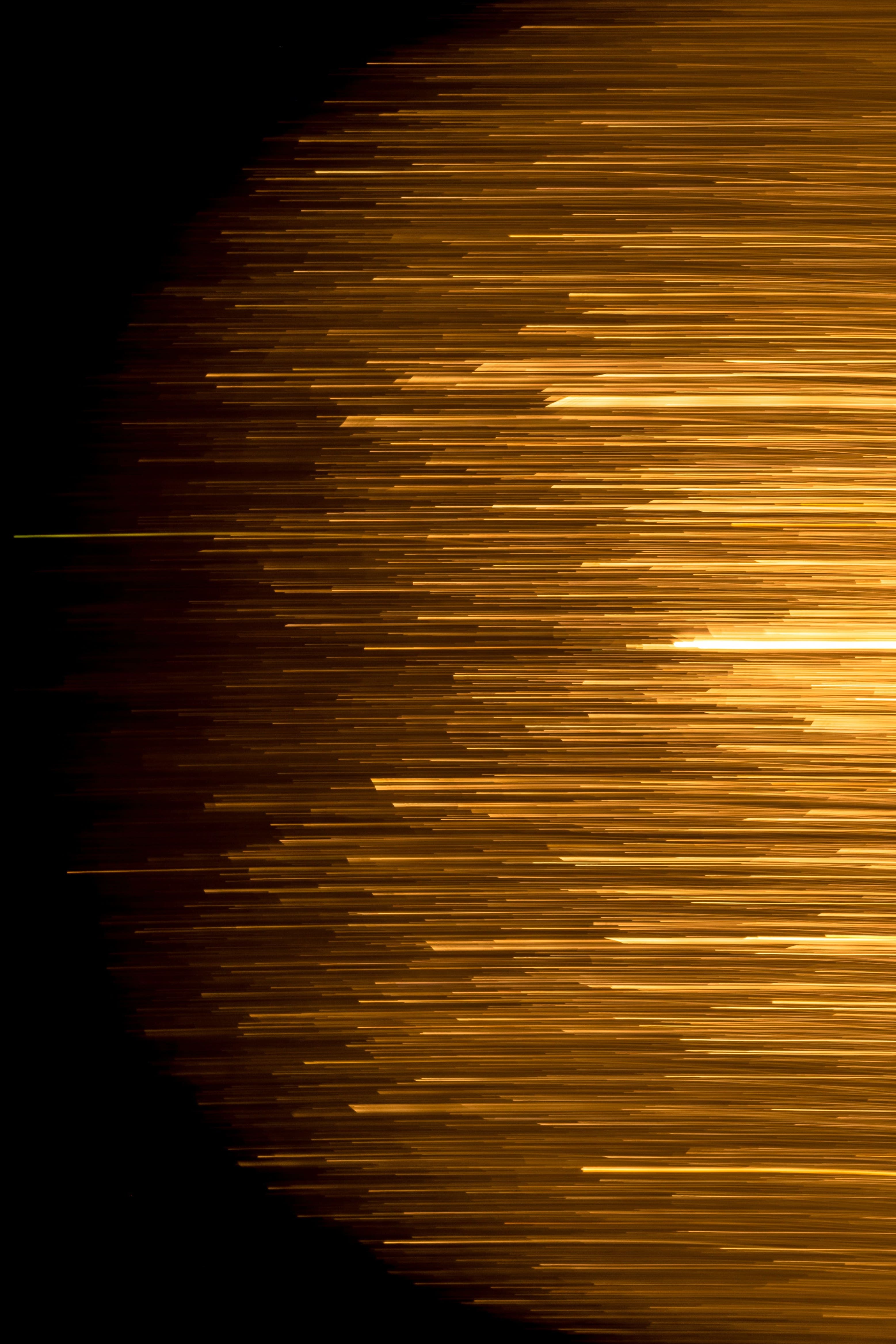 Thousands of horizontal golden lines